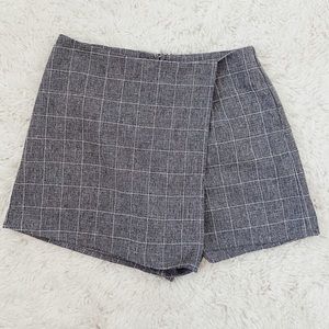 Plaid Skort